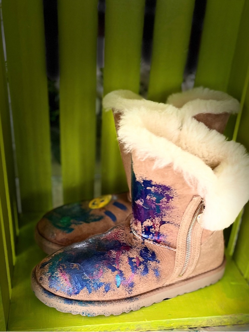 UGG Natural Shearling-Lined Boot Interior - Beige - Picture 3 of 3